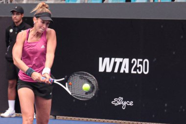 Sao Paulo (SP), 6 Eylül 2025 - Brezilyalı Grana Pedretti ile Arjantinli Victoria Bosio arasındaki maç, Sao Paulo 'daki SP Açık' ta, 6-14 Eylül tarihleri arasında Villa-Lobos Park 'ta gerçekleşmiştir. (leco viana\ yeni2)) 