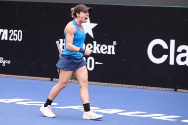 Sao Paulo (SP), 6 Eylül 2025 - Brezilyalı Grana Pedretti ile Arjantinli Victoria Bosio arasındaki maç, Sao Paulo 'daki SP Açık' ta, 6-14 Eylül tarihleri arasında Villa-Lobos Park 'ta gerçekleşmiştir. (leco viana\ yeni2)) 