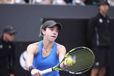 Sao Paulo (SP), 6 Eylül 2025 - Brezilyalı Grana Pedretti ile Arjantinli Victoria Bosio arasındaki maç, Sao Paulo 'daki SP Açık' ta, 6-14 Eylül tarihleri arasında Villa-Lobos Park 'ta gerçekleşmiştir. (leco viana\ yeni2)) 