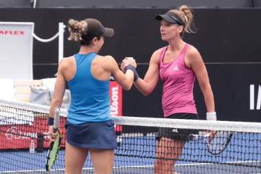 Sao Paulo (SP), 6 Eylül 2025 - Brezilyalı Grana Pedretti ile Arjantinli Victoria Bosio arasındaki maç, Sao Paulo 'daki SP Açık' ta, 6-14 Eylül tarihleri arasında Villa-Lobos Park 'ta gerçekleşmiştir. (leco viana\ yeni2)) 