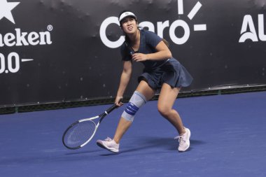 Sao Paulo (SP), 6 Eylül 2025 - Dutchwoman Lian Tran ve Bolivian Noelia Zeballos arasındaki maç, Sao Paulo 'daki SP Açık' ta, 6-14 Eylül tarihleri arasında Villa-Lobos Park 'ta gerçekleşmiştir. (leco viana\ yeni2))   