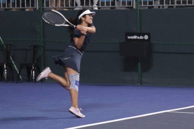 Sao Paulo (SP), 6 Eylül 2025 - Dutchwoman Lian Tran ve Bolivian Noelia Zeballos arasındaki maç, Sao Paulo 'daki SP Açık' ta, 6-14 Eylül tarihleri arasında Villa-Lobos Park 'ta gerçekleşmiştir. (leco viana\ yeni2))   