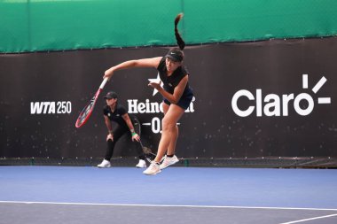 Sao Paulo (SP), 09 / 07 / 2025 - Sao Paulo 'daki SP Açık' ta Victoria Hu (ABD) ile Victoria Rodriguez (MEX) arasında oynanan karşılaşma, 6-14 Eylül tarihleri arasında Villa-Lobos Park 'ta oynanacak. (leco viana\ yeni2))  