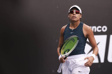 Sao Paulo (SP), 09 / 07 / 2025 - Sao Paulo 'daki SP Açık' ta Victoria Hu (ABD) ile Victoria Rodriguez (MEX) arasında oynanan karşılaşma, 6-14 Eylül tarihleri arasında Villa-Lobos Park 'ta oynanacak. (leco viana\ yeni2))  