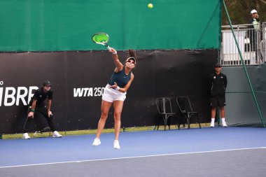 Sao Paulo (SP), 09 / 07 / 2025 - Sao Paulo 'daki SP Açık' ta Victoria Hu (ABD) ile Victoria Rodriguez (MEX) arasında oynanan karşılaşma, 6-14 Eylül tarihleri arasında Villa-Lobos Park 'ta oynanacak. (leco viana\ yeni2))  