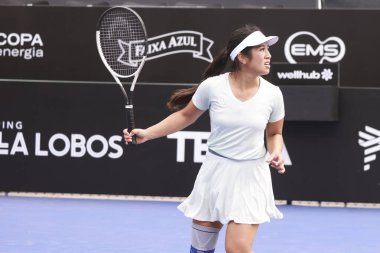 Sao Paulo (SP), 09 / 07 / 2025 - Sao Paulo 'daki SP Açık' ta Lian Tran (Ned) ve Miriana Tona (Ita) arasında oynanan karşılaşma, 6-14 Eylül tarihleri arasında Villa-Lobos Park 'ta gerçekleşti. (leco viana\ yeni2))  