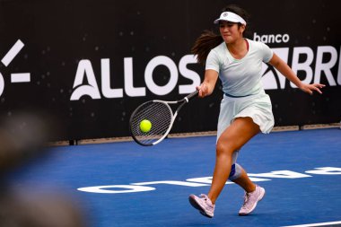 Sao Paulo (SP), 09 / 07 / 2025 - Sao Paulo 'daki SP Açık' ta Lian Tran (Ned) ve Miriana Tona (Ita) arasında oynanan karşılaşma, 6-14 Eylül tarihleri arasında Villa-Lobos Park 'ta gerçekleşti. (leco viana\ yeni2))  