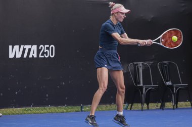 Sao Paulo (SP), 09 / 07 / 2025 - 6-14 Eylül tarihleri arasında Sao Paulo 'daki Villa-Lobos Park' ta oynanan SP Açık 'ta Alicia Herrero Linana (ESP) ile Martina Okalova (SVK) arasındaki maç. (leco viana\ yeni2))   