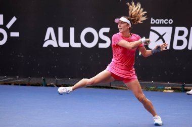 Sao Paulo (SP), 09 / 07 / 2025 - 6-14 Eylül tarihleri arasında Sao Paulo 'daki Villa-Lobos Park' ta oynanan SP Açık 'ta Alicia Herrero Linana (ESP) ile Martina Okalova (SVK) arasındaki maç. (leco viana\ yeni2))   