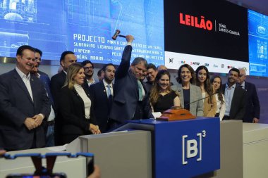 Sao Paulo (sp), 09 / 05 / 2025, müzayede / b3 / tunel / santos / guaruja / sp - santos guaruja tünel müzayedesi (sp). Brezilya borsasının merkezi, Paulista 'nın merkezi ve tarihi bölgesi. (Marcelo estevao.) (Yeni 2.)        