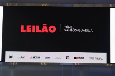 Sao Paulo (sp), 09 / 05 / 2025, müzayede / b3 / tunel / santos / guaruja / sp - santos guaruja tünel müzayedesi (sp). Brezilya borsasının merkezi, Paulista 'nın merkezi ve tarihi bölgesi. (Marcelo estevao.) (Yeni 2.)        
