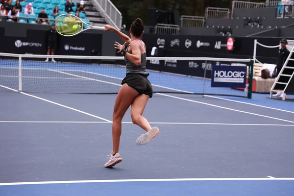 Sao Paulo (SP), 6 Eylül 2025 - Brezilya 'lı Ana Cruz ile Fransız Yasmine Mansouri arasındaki maç, Sao Paulo' daki SP Açık 'ta, 6-14 Eylül tarihleri arasında Villa-Lobos Park' ta gerçekleşti. (leco viana\ yeni2))    