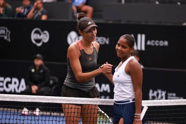 Sao Paulo (SP), 6 Eylül 2025 - Brezilya 'lı Ana Cruz ile Fransız Yasmine Mansouri arasındaki maç, Sao Paulo' daki SP Açık 'ta, 6-14 Eylül tarihleri arasında Villa-Lobos Park' ta gerçekleşti. (leco viana\ yeni2))    