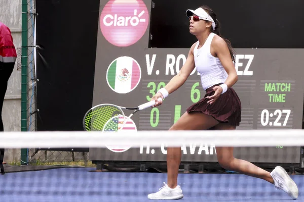 Sao Paulo (SP), 09 / 06 / 2025 - 6-14 Eylül tarihleri arasında Villa-Lobos Park 'ta gerçekleşen Sao Paulo' daki SP Open 'da Meksikalı Victoria Rodriguez ile Amerikalı Harley Giavara arasındaki maç. (leco viana\ yeni2))    