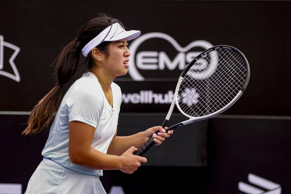 Sao Paulo (SP), 09 / 07 / 2025 - Sao Paulo 'daki SP Açık' ta Lian Tran (Ned) ve Miriana Tona (Ita) arasında oynanan karşılaşma, 6-14 Eylül tarihleri arasında Villa-Lobos Park 'ta gerçekleşti. (leco viana\ yeni2))  