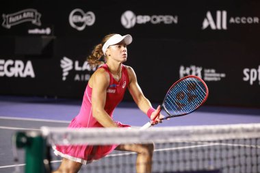 Sao Paulo (SP), 8 Eylül 2025 - Brezilyalı oyuncular Ana Candiotto ve Beatriz Haddad, Sao Paulo 'daki SP Open' da Ingrid Martins ve Laura Pigossi arasındaki ikili maç. (leco viana\ yeni2))    