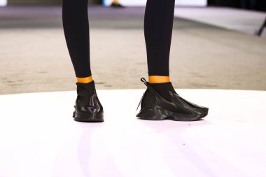 Milan (İtalya), 09 / 09 / 2025 - Yeni Tasarımcılar / Micam 2025 - Micam 2025 'in son gününde, dünyanın en büyük ayakkabı fuarı, yeni tasarımcılar tanıtımlarını moda fuarında yaptılar. (Edson De Souza / Yeniler 2)   