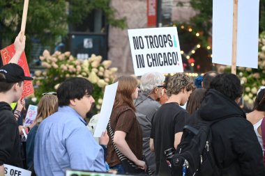 Protestocular Michigan Bulvarı ve Doğu İda B. 'da toplanıp yürüdüler. Wells, göçmenlik ve gümrük yaptırımlarının (Ice) Chicago 'dan ayrılmasını talep ediyor. 9 Eylül 2025, Chicago, Illinois. (Kyle Mazza\ yeni2))