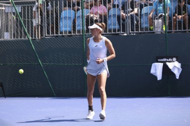 Sao Paulo (SP), 8 Eylül 2025 - Sao Paulo 'da oynanan SP Açık' ta Arianne Hartono (Ned) ile Solana Sierra (Arg) arasındaki maç, Villa-Lobos Park 'ta oynanan SP Açık. (leco viana\ yeni2))      