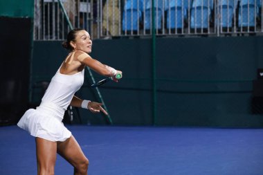Sao Paulo (SP), 09 / 08 / 2025 - 8 Eylül 2025 tarihinde Villa-Lobos Park 'ta gerçekleşen SP Open' da Julia Riera (ARG) ile Vitalia Diatchenko (RUS) arasındaki maç. (leco viana\ yeni2))    