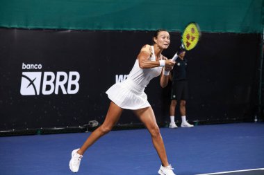 Sao Paulo (SP), 09 / 08 / 2025 - 8 Eylül 2025 tarihinde Villa-Lobos Park 'ta gerçekleşen SP Open' da Julia Riera (ARG) ile Vitalia Diatchenko (RUS) arasındaki maç. (leco viana\ yeni2))    