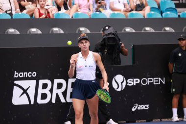 Sao Paulo (SP), 09 / 09 / 2025 - 9 Eylül 2025 tarihinde Villa-Lobos Park 'ta düzenlenen SP Open' da Luiza Fullana (BRA) ile Renata Zarazua (MEX) arasındaki maç. (leco viana\ yeni2))   