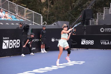Sao Paulo (SP), 09 / 09 / 2025 - 9 Eylül 2025 tarihinde Villa-Lobos Park 'ta düzenlenen SP Open' da Luiza Fullana (BRA) ile Renata Zarazua (MEX) arasındaki maç. (leco viana\ yeni2))   