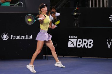 Sao Paulo (SP), 09 / 09 / 2025 - Sao Paulo 'da düzenlenen SP Açık' ta Elizabeth Mandlik (ABD) ile Laura Pigossi (BRA) arasındaki maç. (leco viana\ yeni2))    