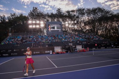 Sao Paulo (SP), 09 / 09 / 2025 - Sao Paulo 'da düzenlenen SP Açık' ta Elizabeth Mandlik (ABD) ile Laura Pigossi (BRA) arasındaki maç. (leco viana\ yeni2))    