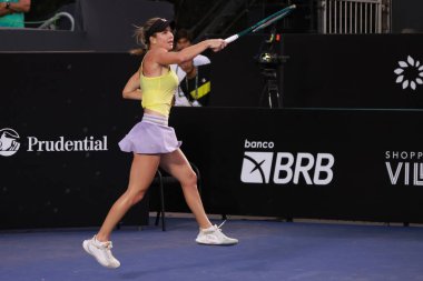 Sao Paulo (SP), 09 / 09 / 2025 - Sao Paulo 'da düzenlenen SP Açık' ta Elizabeth Mandlik (ABD) ile Laura Pigossi (BRA) arasındaki maç. (leco viana\ yeni2))    