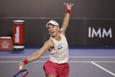 Sao Paulo (SP), 09 / 09 / 2025 - Sao Paulo 'da düzenlenen SP Açık' ta Elizabeth Mandlik (ABD) ile Laura Pigossi (BRA) arasındaki maç. (leco viana\ yeni2))    