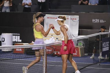 Sao Paulo (SP), 09 / 09 / 2025 - Sao Paulo 'da düzenlenen SP Açık' ta Elizabeth Mandlik (ABD) ile Laura Pigossi (BRA) arasındaki maç. (leco viana\ yeni2))    