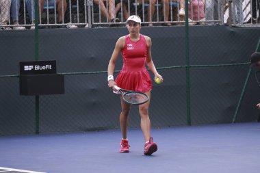 Sao Paulo (SP), 09 / 09 / 2025 - Valeriya Strakhova (UKR) ile Ana Candiotto (BRA) arasındaki maç, Sao Paulo 'daki SP Open' da, 9 Eylül 2025 tarihinde Villa-Lobos Park 'ta gerçekleşti. (leco viana\ yeni2))         