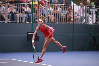 Sao Paulo (SP), 09 / 09 / 2025 - Valeriya Strakhova (UKR) ile Ana Candiotto (BRA) arasındaki maç, Sao Paulo 'daki SP Open' da, 9 Eylül 2025 tarihinde Villa-Lobos Park 'ta gerçekleşti. (leco viana\ yeni2))         
