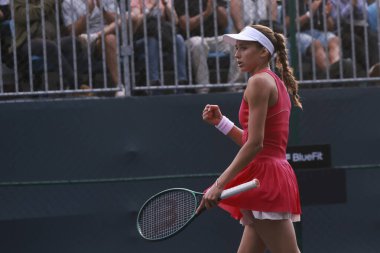 Sao Paulo (SP), 09 / 09 / 2025 - Valeriya Strakhova (UKR) ile Ana Candiotto (BRA) arasındaki maç, Sao Paulo 'daki SP Open' da, 9 Eylül 2025 tarihinde Villa-Lobos Park 'ta gerçekleşti. (leco viana\ yeni2))         