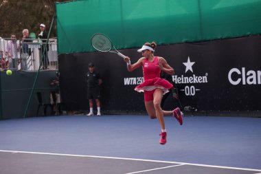 Sao Paulo (SP), 09 / 09 / 2025 - Valeriya Strakhova (UKR) ile Ana Candiotto (BRA) arasındaki maç, Sao Paulo 'daki SP Open' da, 9 Eylül 2025 tarihinde Villa-Lobos Park 'ta gerçekleşti. (leco viana\ yeni2))         