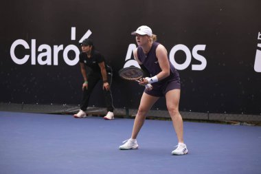Sao Paulo (SP), 09 / 09 / 2025 - Sao Paulo 'da düzenlenen SP Açık' ta Francesca Jones (GBR) ile Lina Glushko (ISR) arasındaki maç, 9 Eylül 2025 tarihinde Sao Paulo 'nun batı bölgesinde gerçekleşti. (leco viana\ yeni2))  