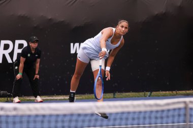 Sao Paulo (SP), 09 / 09 / 2025 - Anna Rogers (ABD) ile Panna Udvardy (HUN) arasındaki maç, Sao Paulo 'daki SP Açık' ta, 9 Eylül 2025 tarihinde Villa-Lobos Park 'ta gerçekleşti. (leco viana\ yeni2))     