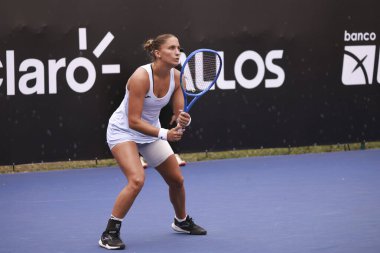 Sao Paulo (SP), 09 / 09 / 2025 - Anna Rogers (ABD) ile Panna Udvardy (HUN) arasındaki maç, Sao Paulo 'daki SP Açık' ta, 9 Eylül 2025 tarihinde Villa-Lobos Park 'ta gerçekleşti. (leco viana\ yeni2))     