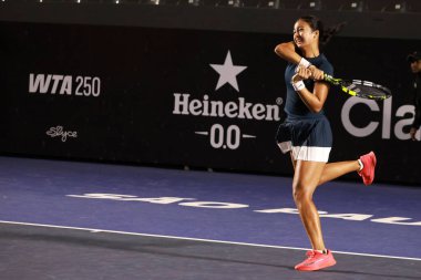 Sao Paulo (SP), 09 / 09 / 2025 - Yasmine Mansouri (FRA) ile Alexandra Eala (PHI) arasındaki maç, Sao Paulo 'daki SP Açık' ta, 9 Eylül 2025 tarihinde Villa-Lobos Park 'ta gerçekleşti. (leco viana\ yeni2))     