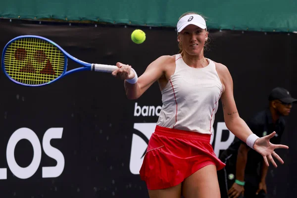 Sao Paulo (SP), 09 / 09 / 2025 - Sao Paulo 'da düzenlenen SP Açık' ta Francesca Jones (GBR) ile Lina Glushko (ISR) arasındaki maç, 9 Eylül 2025 tarihinde Sao Paulo 'nun batı bölgesinde gerçekleşti. (leco viana\ yeni2))  