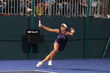 Sao Paulo (sp), 09 / 09 / 2025 - sao paulo 'da açılan sp' de Victoria luiza barros (bra) ve nauhany vitoria leme da silva (bra) vs Anna Rogers (USA) ve janice tjen (ina) arasındaki çiftler maçı. (leco viana\ yeni2))    