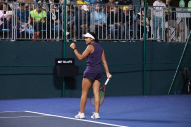 Sao Paulo (sp), 09 / 09 / 2025 - sao paulo 'da açılan sp' de Victoria luiza barros (bra) ve nauhany vitoria leme da silva (bra) vs Anna Rogers (USA) ve janice tjen (ina) arasındaki çiftler maçı. (leco viana\ yeni2))    