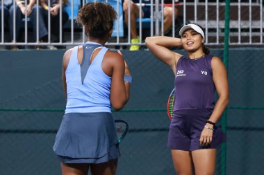 Sao Paulo (sp), 09 / 09 / 2025 - sao paulo 'da açılan sp' de Victoria luiza barros (bra) ve nauhany vitoria leme da silva (bra) vs Anna Rogers (USA) ve janice tjen (ina) arasındaki çiftler maçı. (leco viana\ yeni2))    