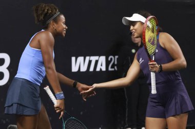 Sao Paulo (sp), 09 / 09 / 2025 - sao paulo 'da açılan sp' de Victoria luiza barros (bra) ve nauhany vitoria leme da silva (bra) vs Anna Rogers (USA) ve janice tjen (ina) arasındaki çiftler maçı. (leco viana\ yeni2))    