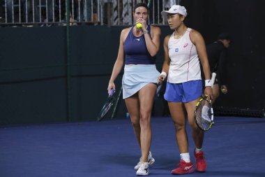 Sao Paulo (sp), 09 / 09 / 2025 - sao paulo 'da açılan sp' de Victoria luiza barros (bra) ve nauhany vitoria leme da silva (bra) vs Anna Rogers (USA) ve janice tjen (ina) arasındaki çiftler maçı. (leco viana\ yeni2))    