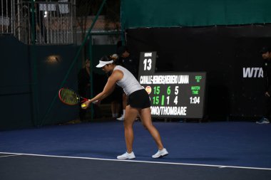 Sao Paulo (SP), 09 / 09 / 2025 - Sao Paulo 'daki SP Açık' ta Yvonne Cavalle Reimers (ESP) ve Alicia Herrero Linana (ESP) ile Arianne Hartono (Ned) ve Prarthana Thombare (IND) arasındaki ikili maç. (leco viana\ yeni2))  