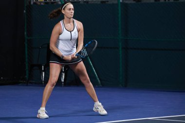 Sao Paulo (SP), 09 / 09 / 2025 - Sao Paulo 'daki SP Açık' ta Yvonne Cavalle Reimers (ESP) ve Alicia Herrero Linana (ESP) ile Arianne Hartono (Ned) ve Prarthana Thombare (IND) arasındaki ikili maç. (leco viana\ yeni2))  