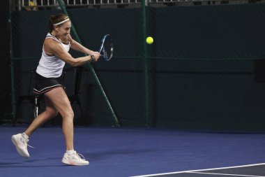 Sao Paulo (SP), 09 / 09 / 2025 - Sao Paulo 'daki SP Açık' ta Yvonne Cavalle Reimers (ESP) ve Alicia Herrero Linana (ESP) ile Arianne Hartono (Ned) ve Prarthana Thombare (IND) arasındaki ikili maç. (leco viana\ yeni2))  