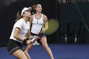 Sao Paulo (SP), 09 / 09 / 2025 - Sao Paulo 'daki SP Açık' ta Yvonne Cavalle Reimers (ESP) ve Alicia Herrero Linana (ESP) ile Arianne Hartono (Ned) ve Prarthana Thombare (IND) arasındaki ikili maç. (leco viana\ yeni2))  